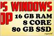 Big Size Rdp Windows Vps Cpu Core Ram 16gB Ssd 80 G